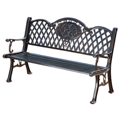 ROME Outdoor Cast Aluminium Garden Bench