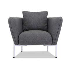 Stylish Fabric Armchair Grey NFS311