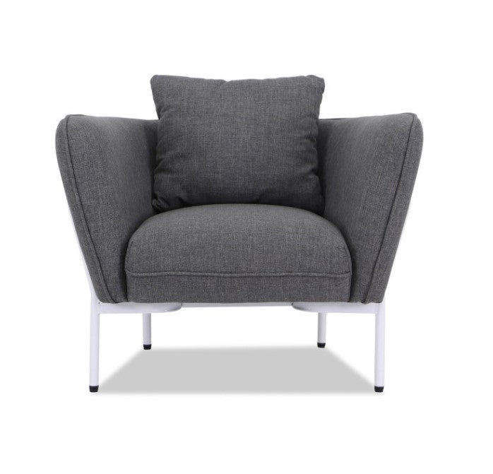 Stylish Fabric Armchair Grey NFS311