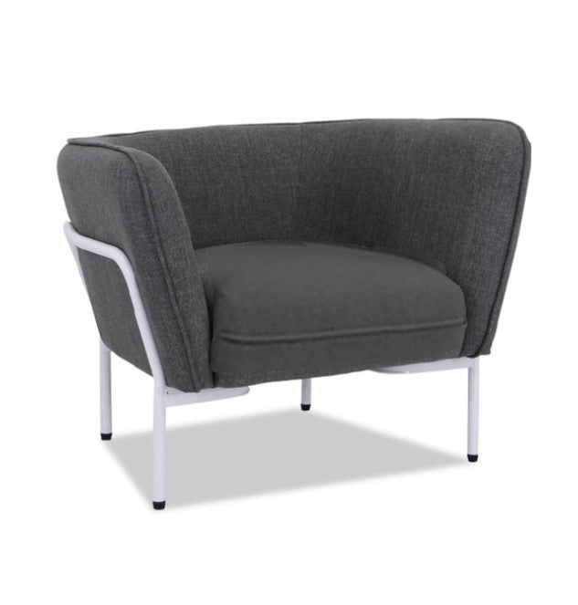 Stylish Fabric Armchair Grey NFS311