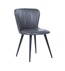 pu leather upholstered dining chair - 9163a1 grey