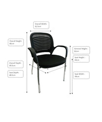 Low Back Chair - 01X8C Black