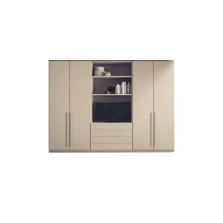 Custom Made 4 Doors Wardrobes with TV Display (Pre-Order)