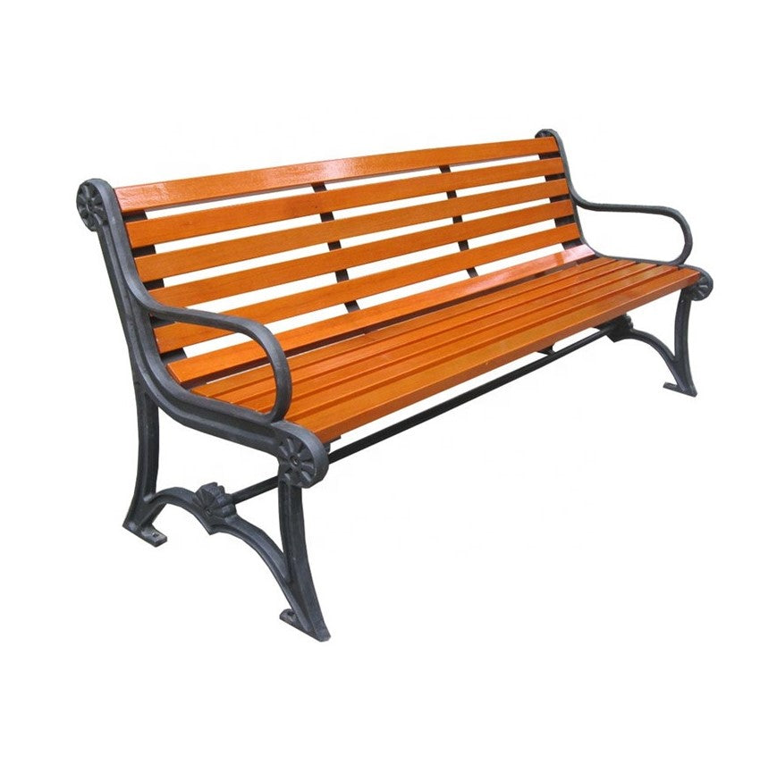 Cast iron end discount bench