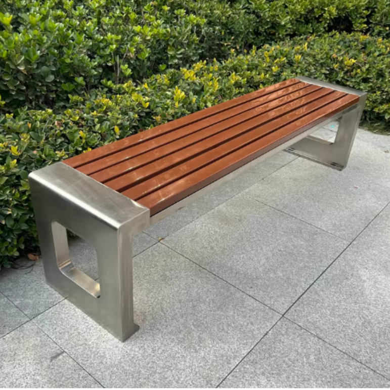 Harmony Outdoor Backless Composite Wood Garden Bench