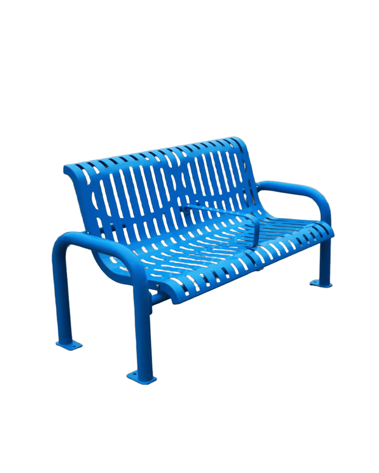 Outdoor Steel Bench with Divider (ST-Bench118)