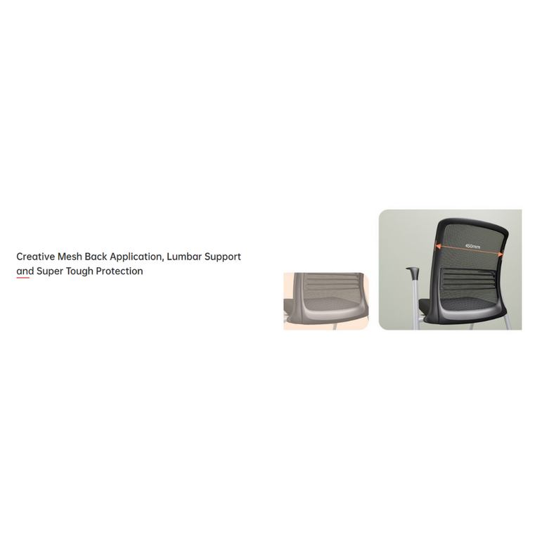 Foldable Training Mobile Mesh Armchair (H1852B)