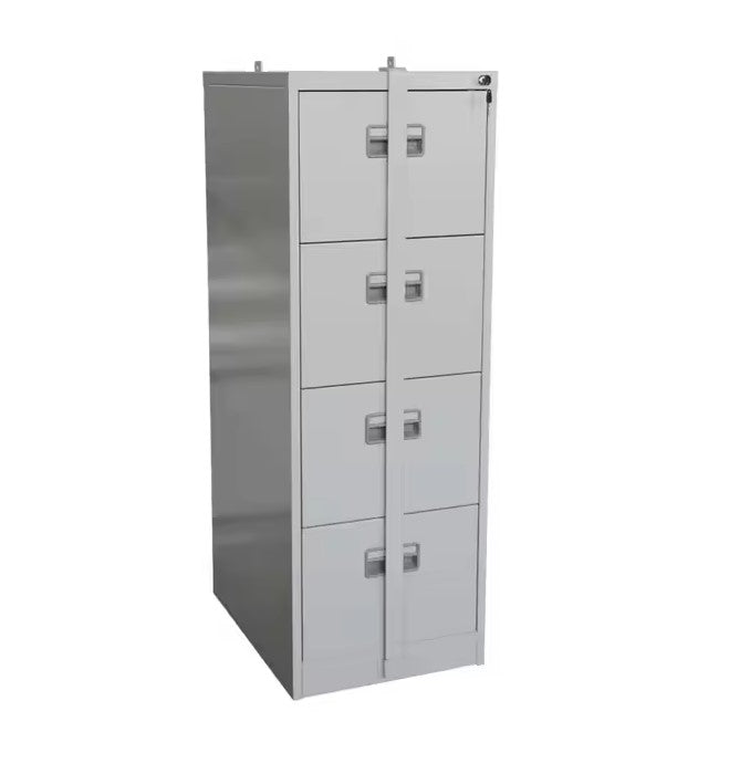 Four Drawers Metal Filing Cabinet With Security Bar