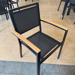 Stackable Textylene Chair with Armrest (E1101)