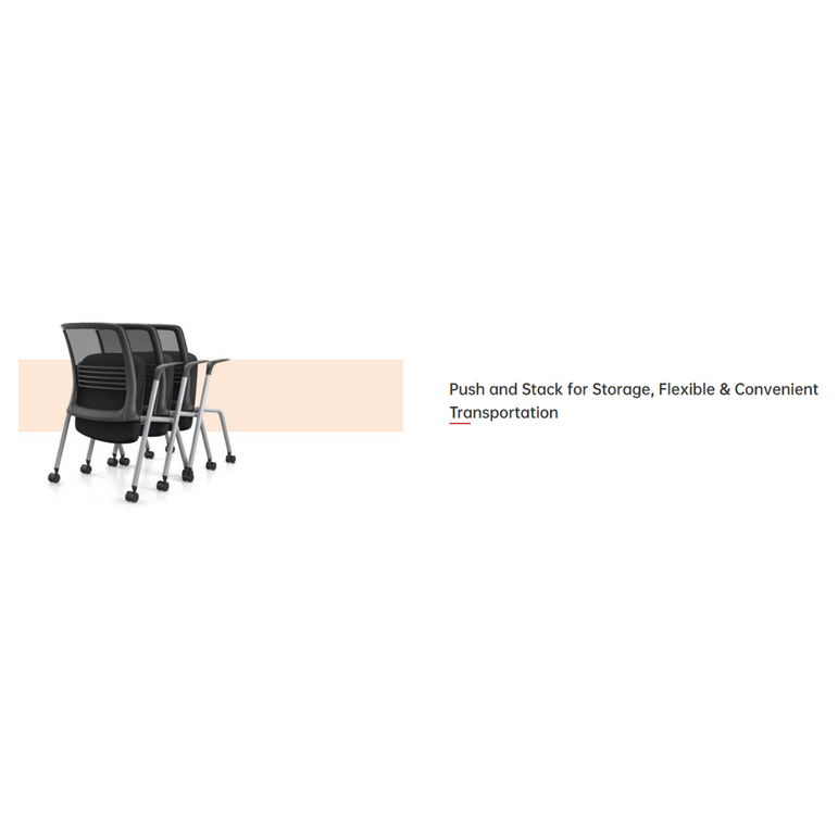 Foldable Training Mobile Mesh Armchair (H1852B)