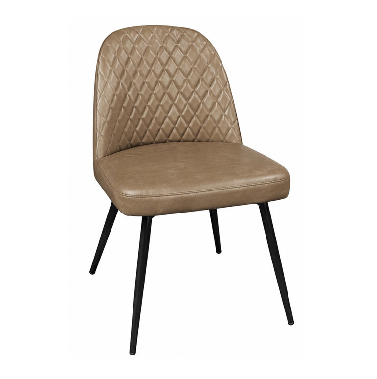 Sheldon Dining Chair –  PU Leather Brown