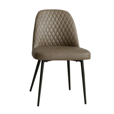 Sheldon Dining Chair –  PU Leather Brown