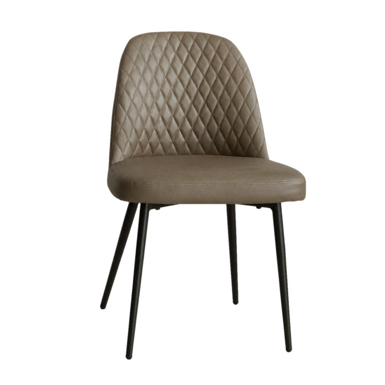 Sheldon Dining Chair –  PU Leather Brown