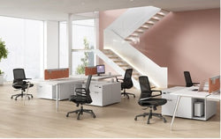 Executvie Mid Back Home Office Mesh Chair 1373 Blue
