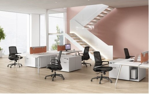Executvie Mid Back Home Office Mesh Chair 1373 Blue