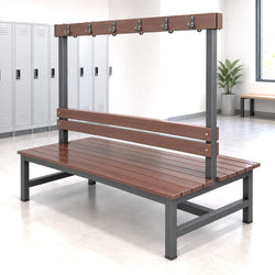 Changing Room Bench with Hooks