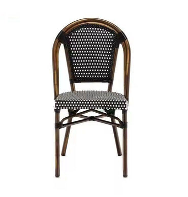 Nordic French Style Outdoor Rattan Bistro Dining Chair (NE6017)