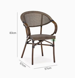 Nordic French Style Outdoor Stackable Bistro Dining Chair (NE8029)
