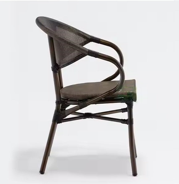 Nordic French Style Outdoor Stackable Bistro Dining Chair (NE8029)