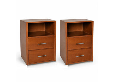 Rose Jarrah Side Table with Drawers