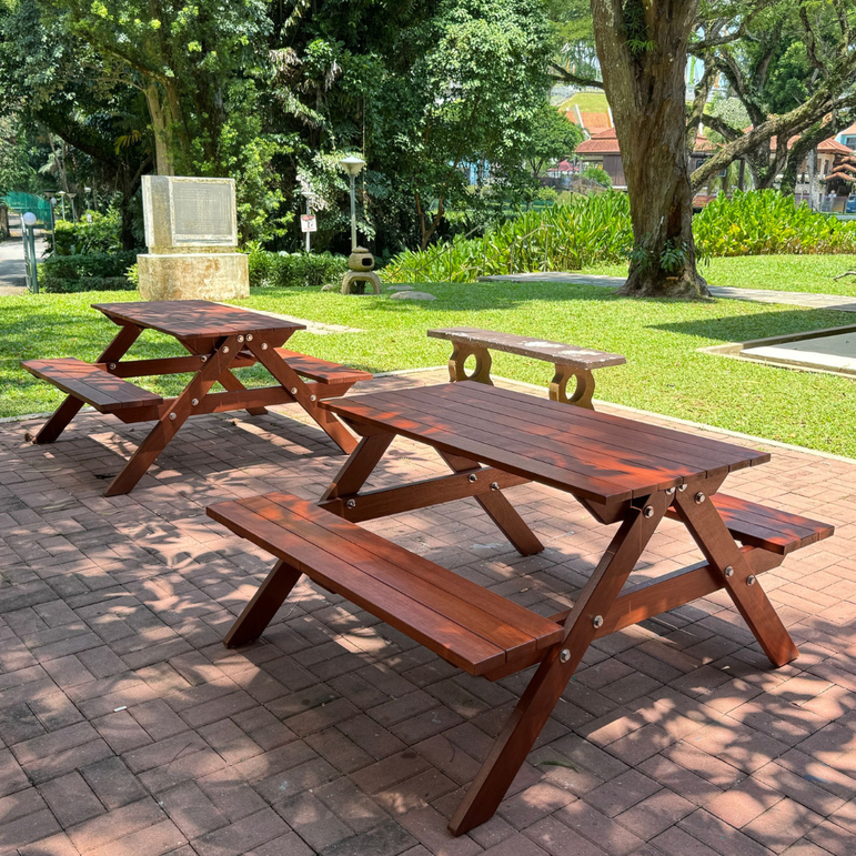 Outdoor Timber Picnic Bench