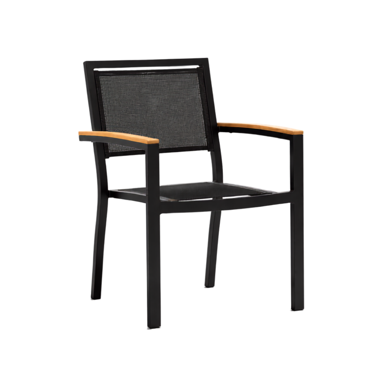 Stackable Textylene Chair with Armrest (E1101)
