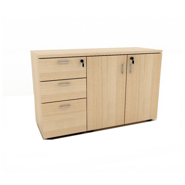 Wooden Cabinet – 2D1F with Swing Door Cabinet