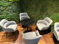 Sheldon Stylish Fabric Dining Armchair - 9172 Grey