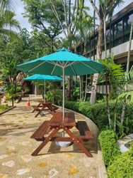 CORONA Outdoor Centre Post Aluminium Pole Garden Umbrella