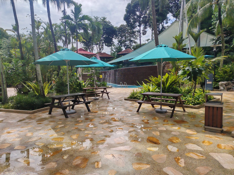 CORONA Outdoor Centre Post Aluminium Pole Garden Umbrella