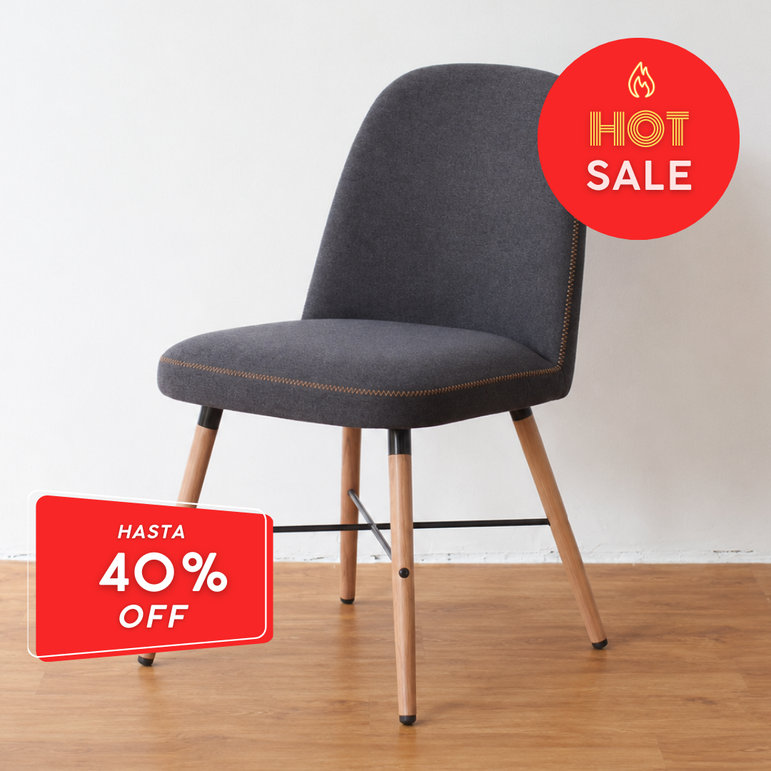 Fabric Dining Chair – 1901M Dark Grey