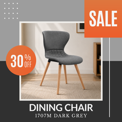 Dining Chair -1707M Dark Grey