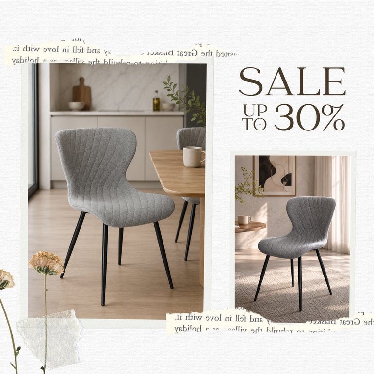 Fabric Dining Chair – 1907A(LG)