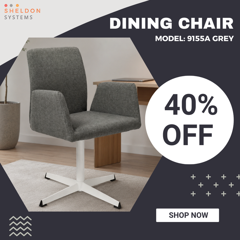 Fabric Armchair – 9155A Grey