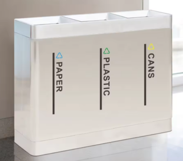 Three Compartment Recycling Bins (MAX-SN143-3)