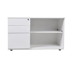 Wooden Storage Cabinet – 2D1F with Open Shelf