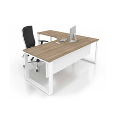 Executive Table With Metal Perfetto Leg