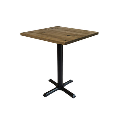 cafe table with black metal legs