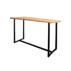 High Bar Table With Metal Frame