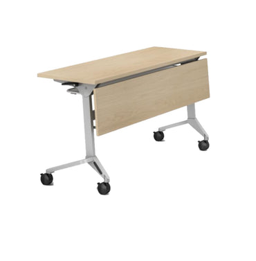 Foldable Training Table with Wooden Modesty Panel