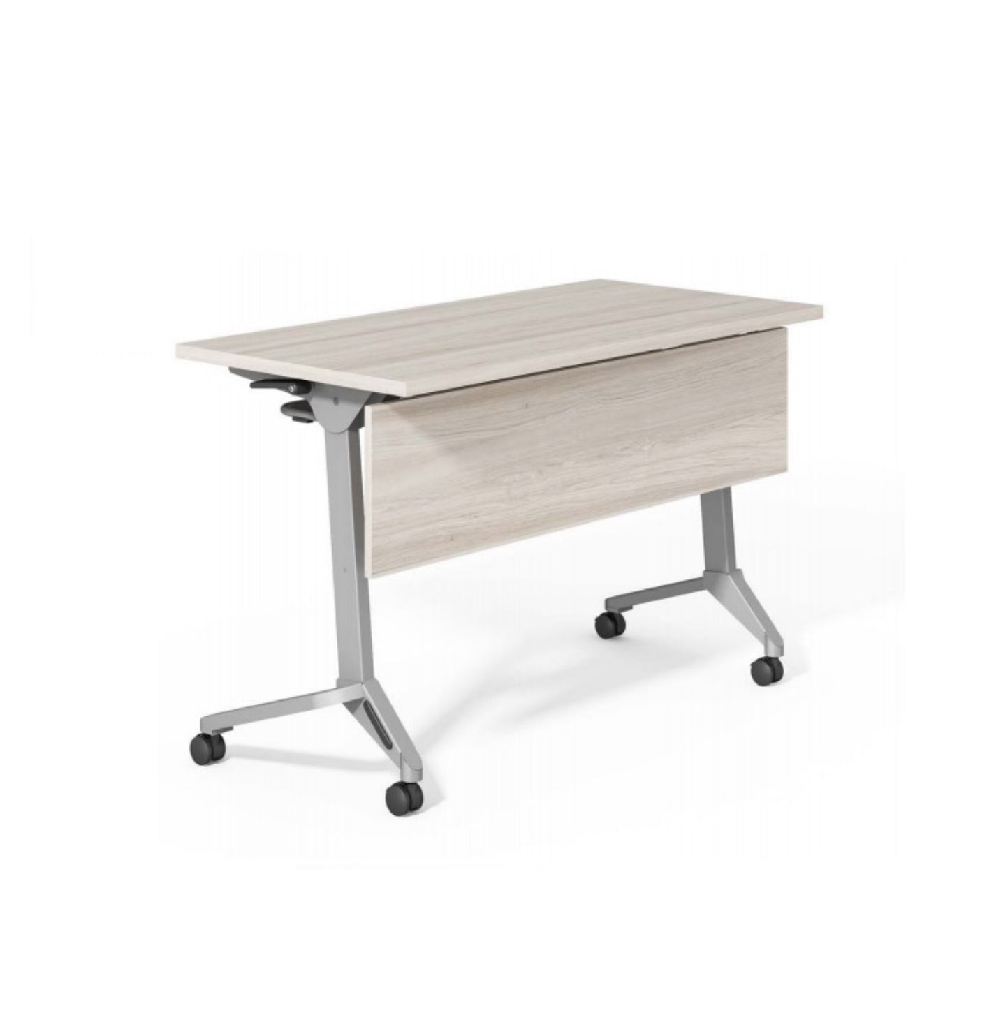 Foldable Training Table with Wooden Modesty Panel