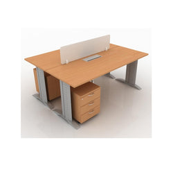 Office System Furniture – Cluster of 2 Workstations