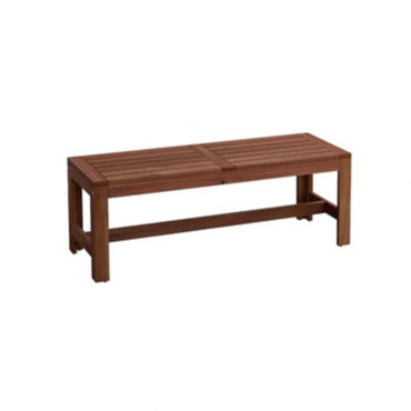 Solid Timber Backless Outdoor Bench